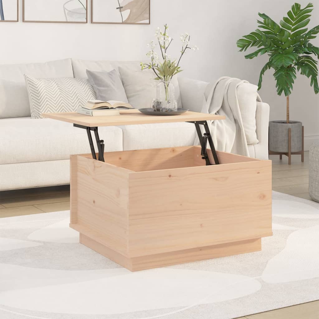 Salontafel 60X50X35 Cm Massief Grenenhout