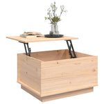 Salontafel 60X50X35 Cm Massief Grenenhout