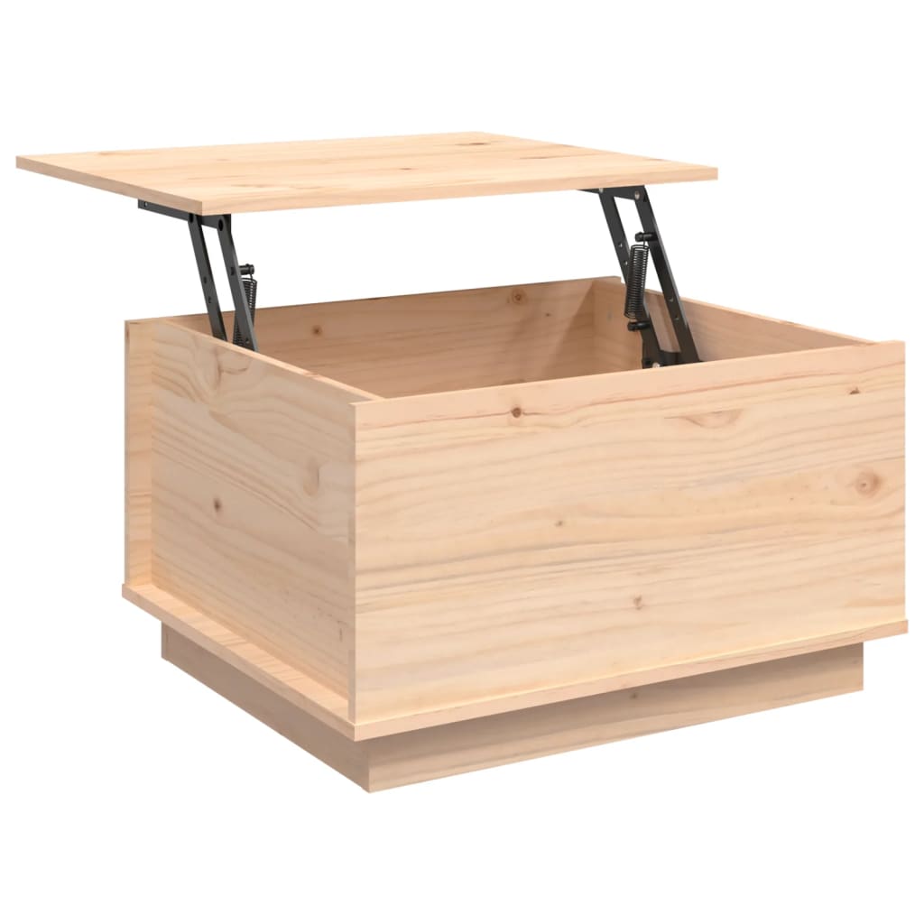 Salontafel 60X50X35 Cm Massief Grenenhout