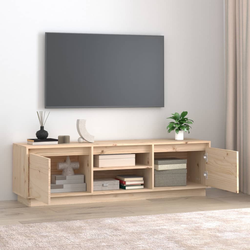 Tv-Meubel 140X35X40 Cm Massief Grenenhout