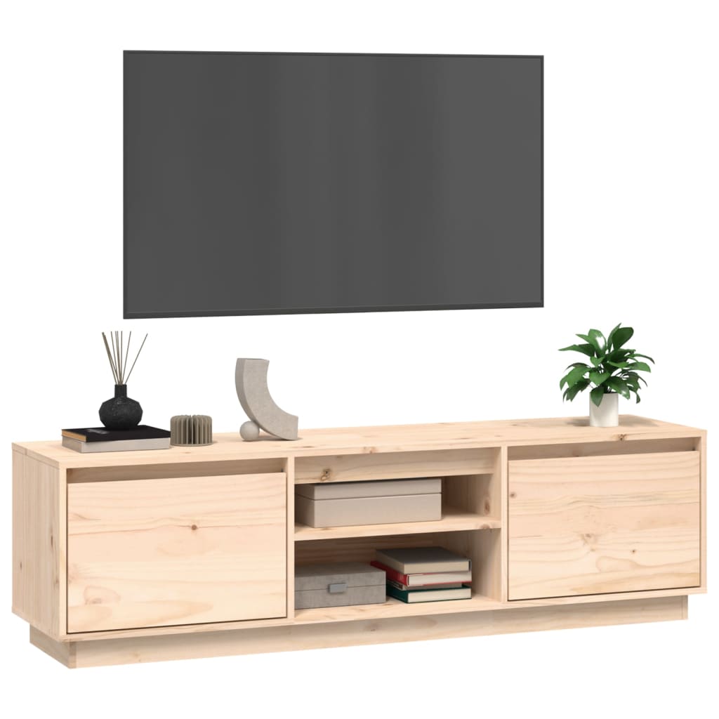 Tv-Meubel 140X35X40 Cm Massief Grenenhout