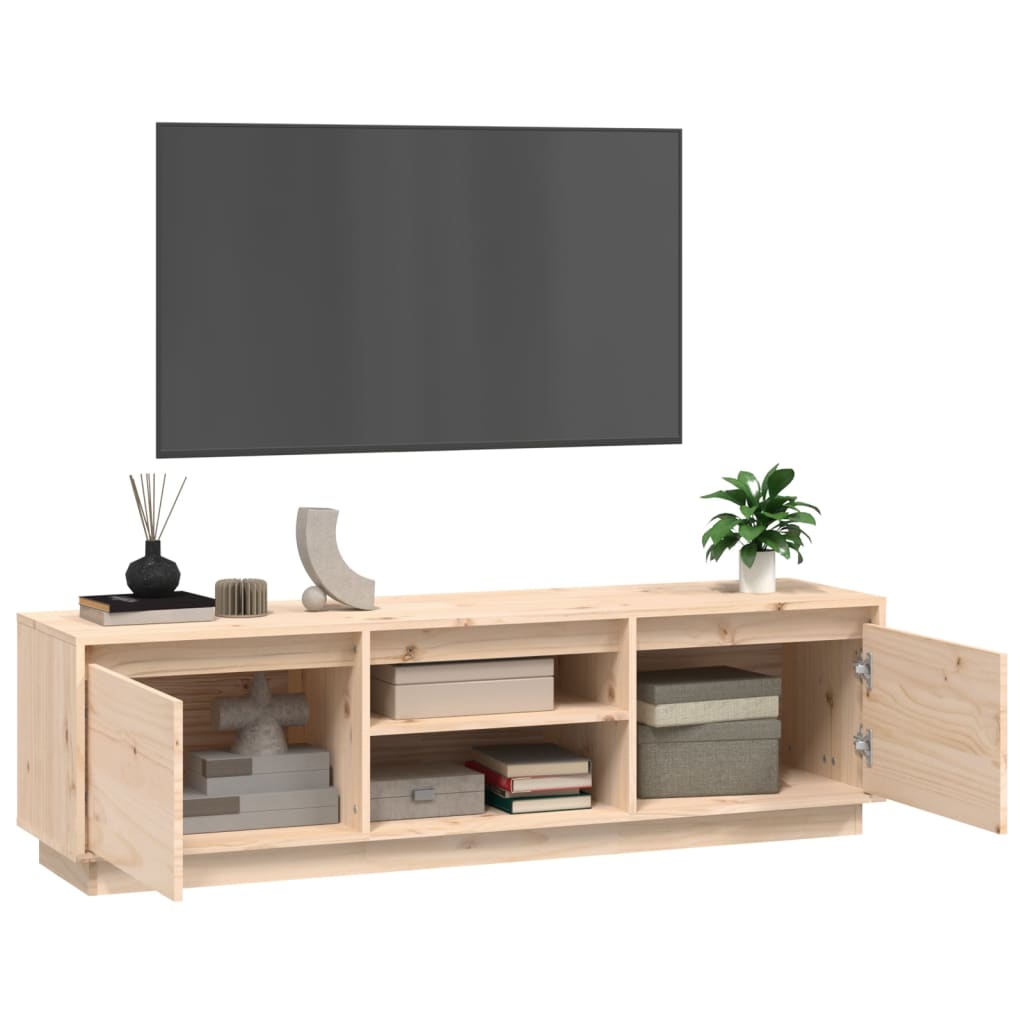 Tv-Meubel 140X35X40 Cm Massief Grenenhout