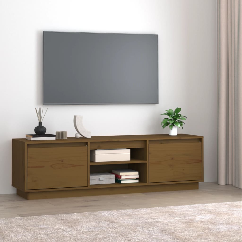 Tv-Meubel 40X35X40 Cm Massief Grenenhout