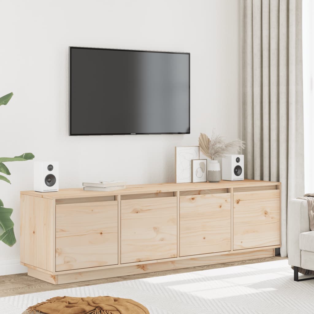 Tv-Meubel 156X37X45 Cm Massief Grenenhout