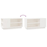 Tv-Meubel 80X35X40,5 Cm Massief Grenenhout