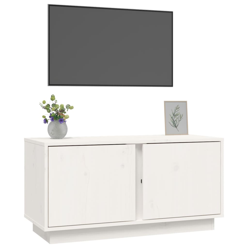 Tv-Meubel 80X35X40,5 Cm Massief Grenenhout