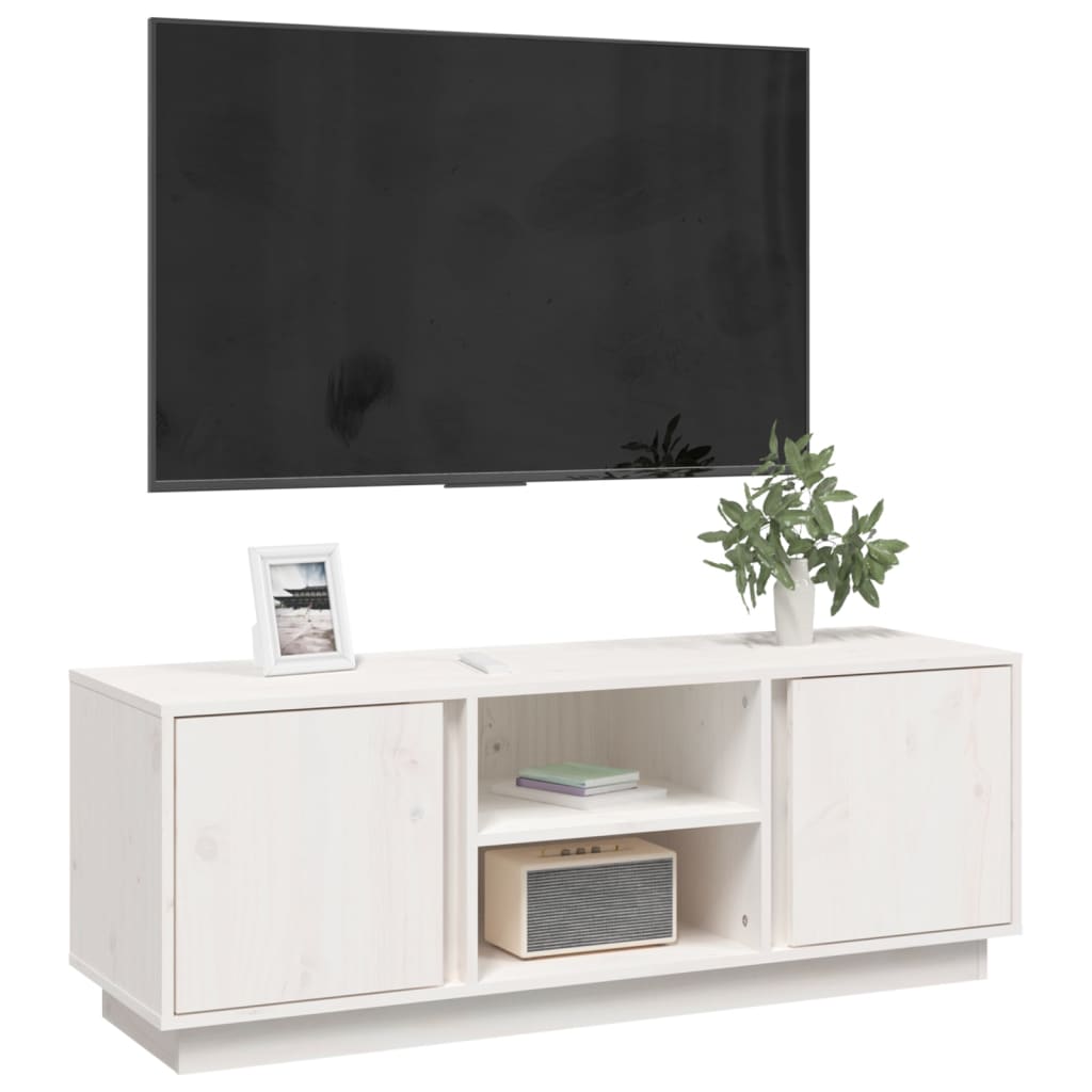 Tv-Meubel 110X35X40,5 Cm Massief Grenenhout