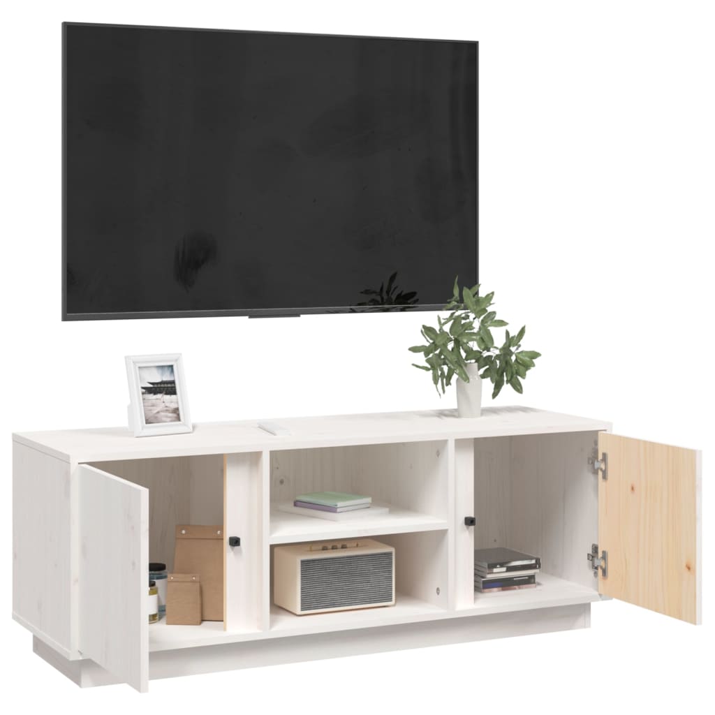 Tv-Meubel 110X35X40,5 Cm Massief Grenenhout