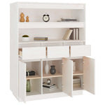 Hoge Kast 89X40X116,5 Cm Massief Grenenhout