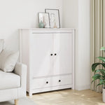 Hoge Kast 83X41,5X100 Cm Massief Grenenhout