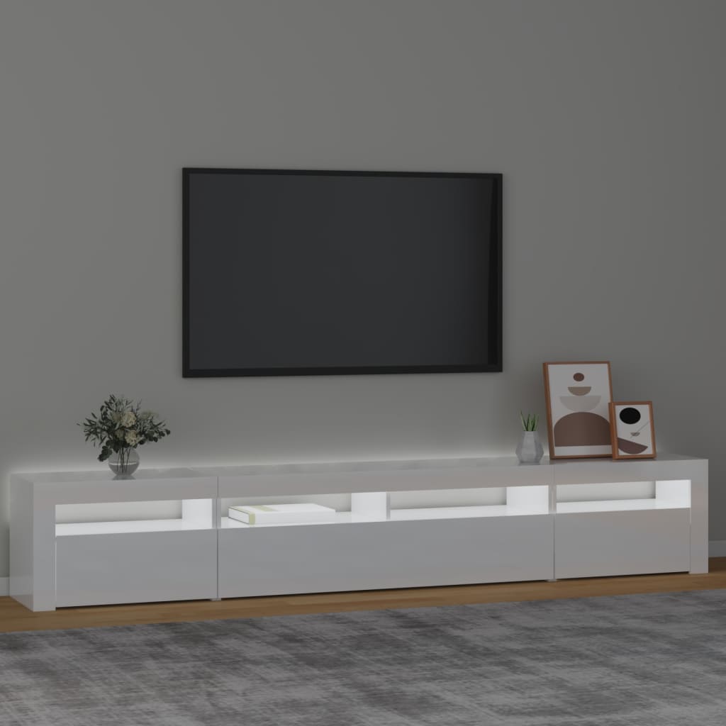 Tv-Meubel Met Led-Verlichting 240X35X40 Cm