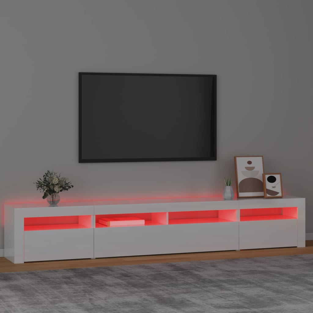Tv-Meubel Met Led-Verlichting 240X35X40 Cm