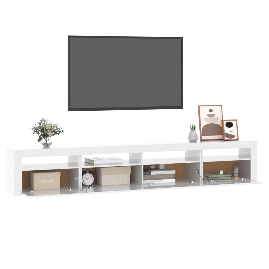 Tv-Meubel Met Led-Verlichting 240X35X40 Cm