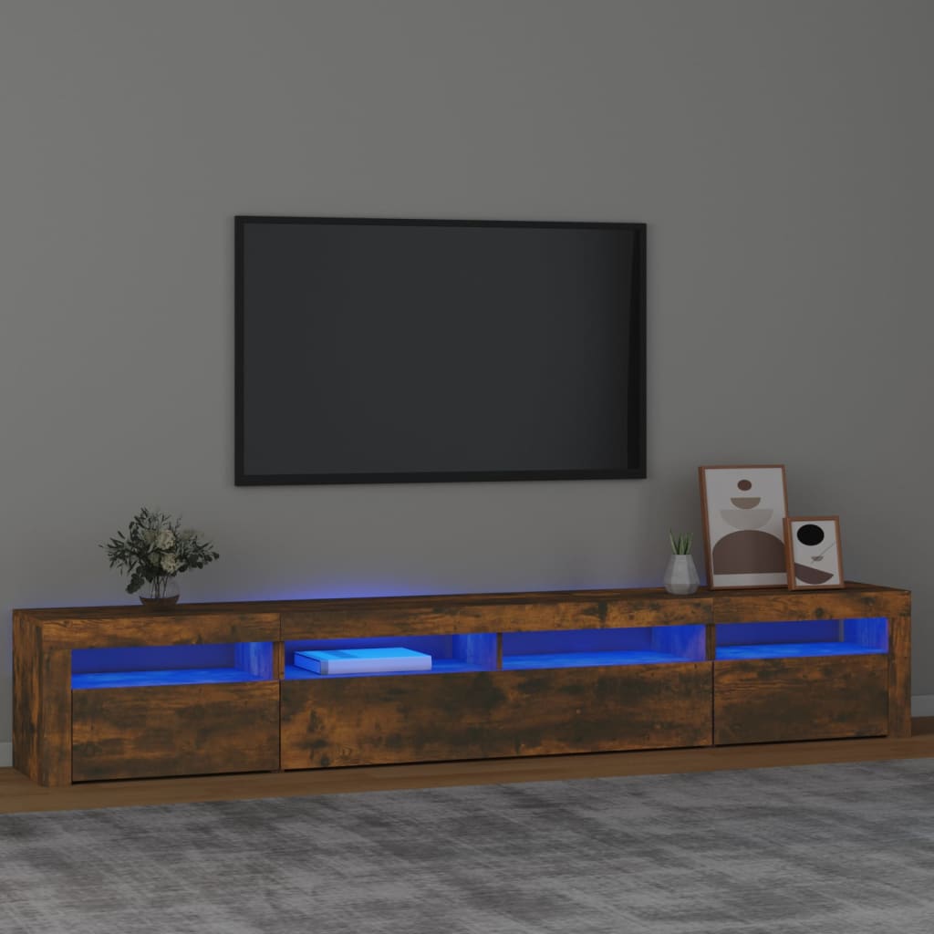 Tv-Meubel Met Led-Verlichting 240X35X40 Cm
