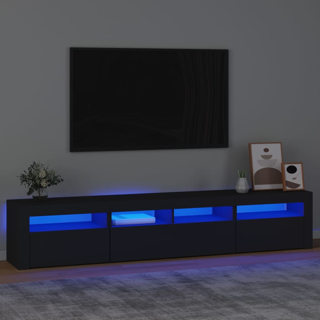 Tv-Meubel Met Led-Verlichting 240X35X40 Cm
