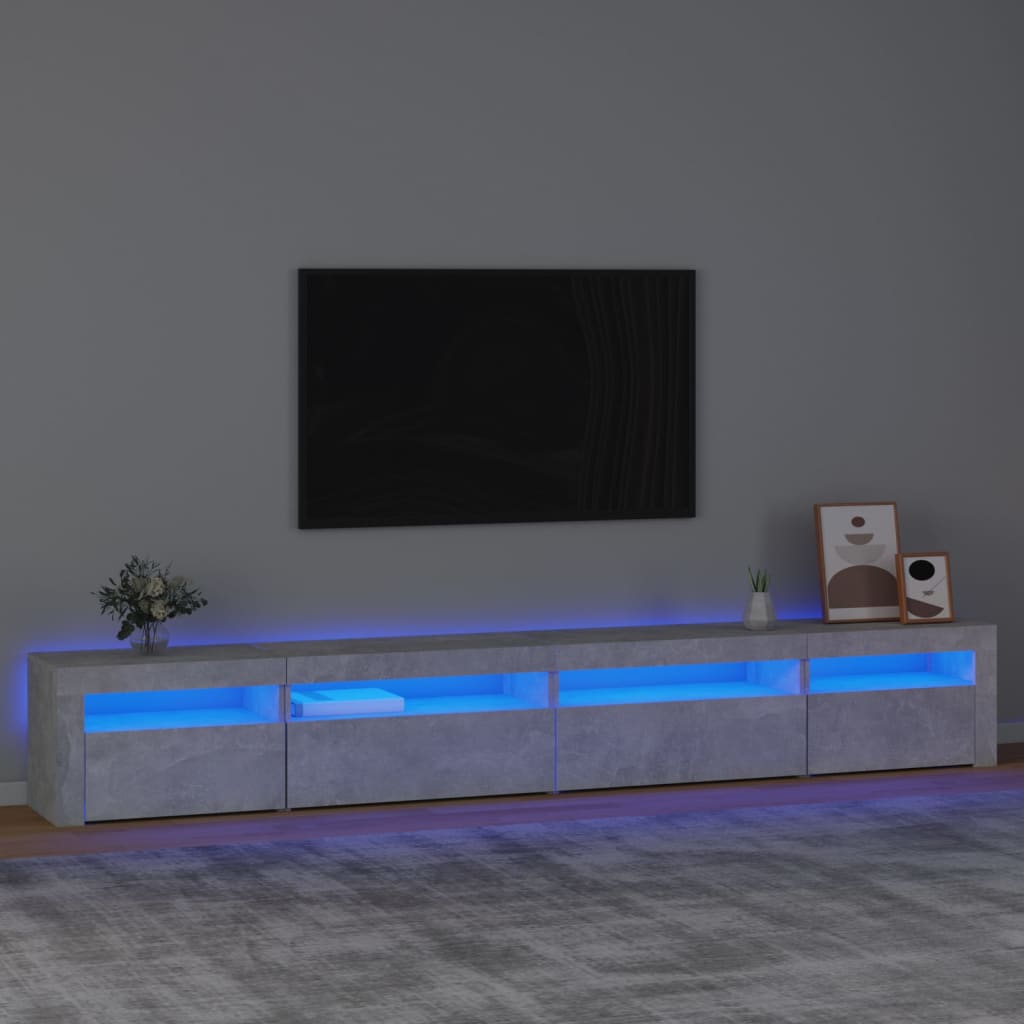 Tv-Meubel Met Led-Verlichting Eiken