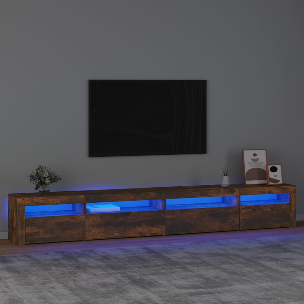 Tv-Meubel Met Led-Verlichting Eiken