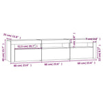 Tv-Meubel Met Led-Verlichting 180X35X40 Cm Wit