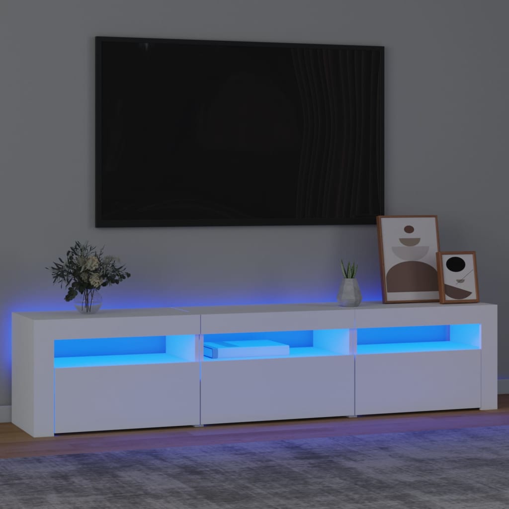 Tv-Meubel Met Led-Verlichting 240X35X40 Cm