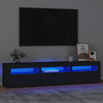Tv-Meubel Met Led-Verlichting 180X35X40 Cm Wit