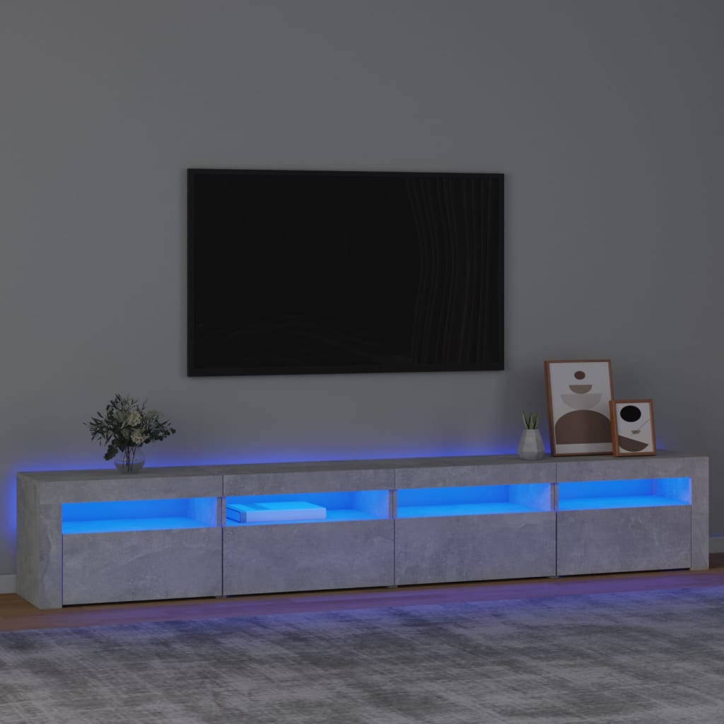 Tv-Meubel Met Led-Verlichting Eiken