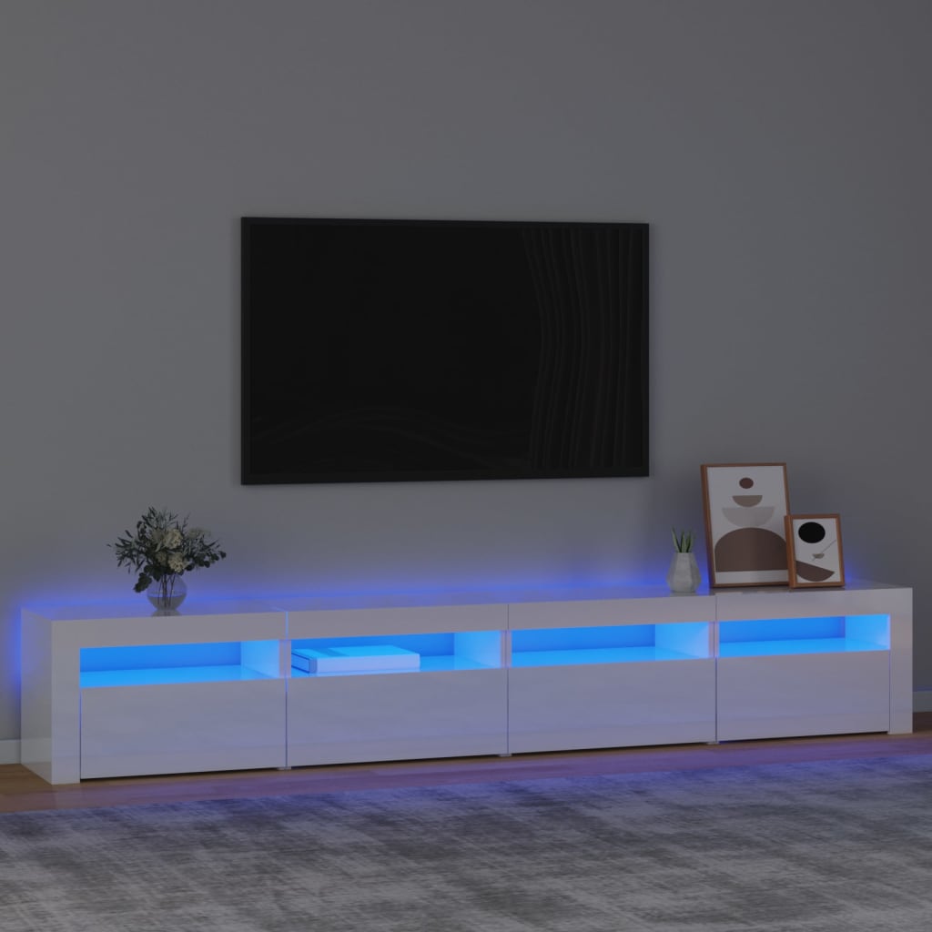Tv-Meubel Met Led-Verlichting Eiken