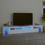 Tv-Meubel Met Led-Verlichting 200X36,5X40 Cm Eiken