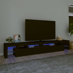 Tv-Meubel Met Led-Verlichting 200X36,5X40 Cm Eiken