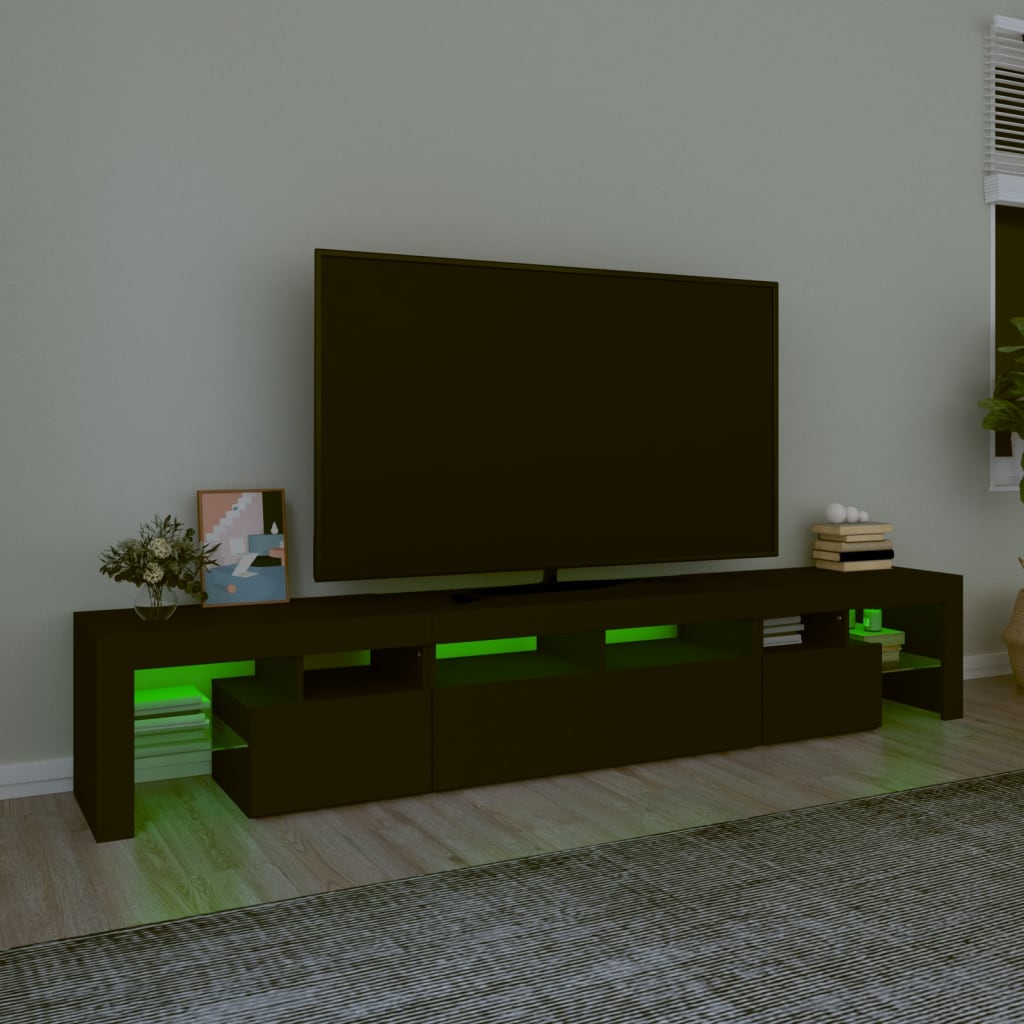 Tv-Meubel Met Led-Verlichting 230X36,5X40 Cm