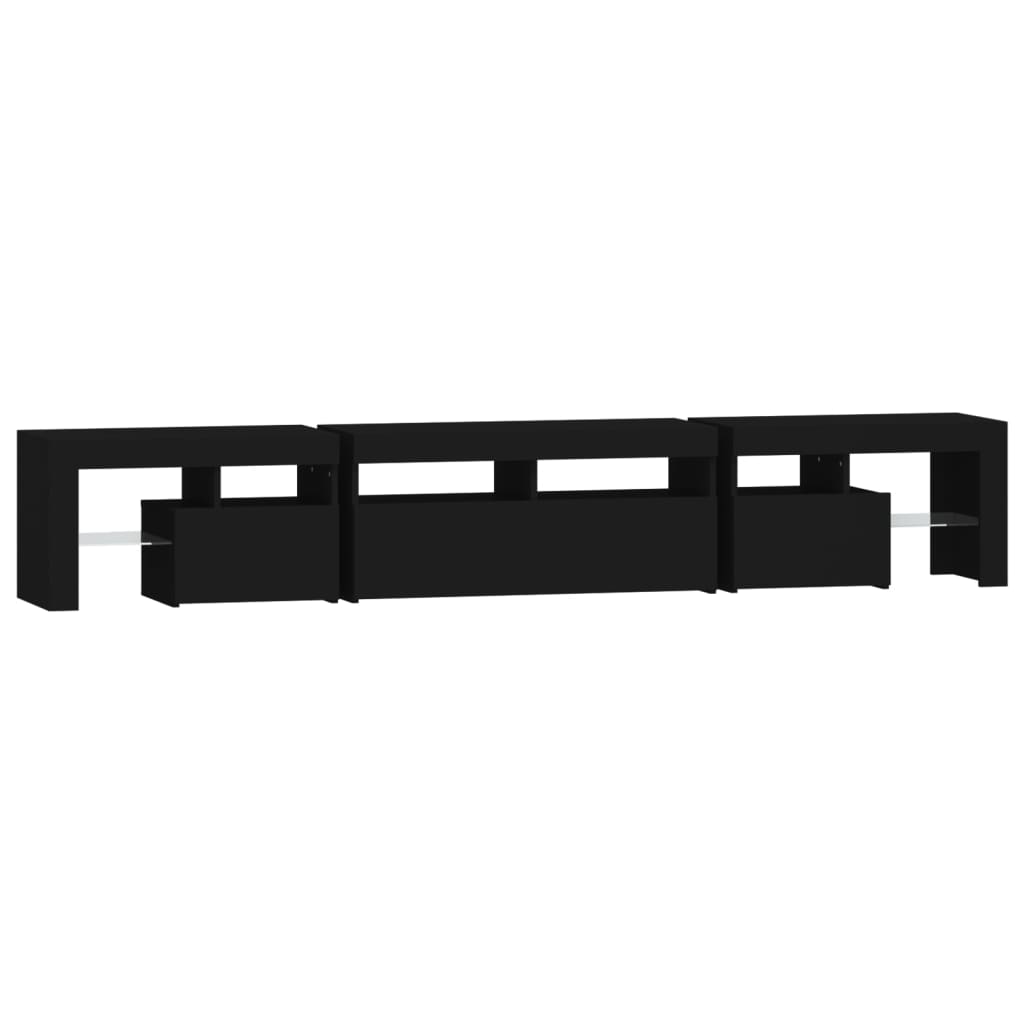 Tv-Meubel Met Led-Verlichting 230X36,5X40 Cm