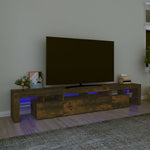 Tv-Meubel Met Led-Verlichting 200X36,5X40 Cm Eiken