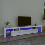 Tv-Meubel Met Led-Verlichting 260X36,5X40 Cm Eiken