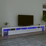 Tv-Meubel Met Led-Verlichting 200X36,5X40 Cm Eiken