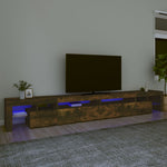 Tv-Meubel Met Led-Verlichting 200X36,5X40 Cm Eiken