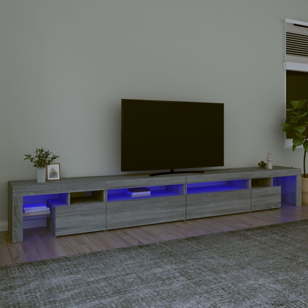 Tv-Meubel Met Led-Verlichting 230X36,5X40 Cm