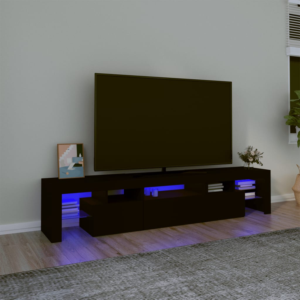 Tv-Meubel Met Led-Verlichting 230X36,5X40 Cm