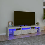Tv-Meubel Met Led-Verlichting 260X36,5X40 Cm Eiken