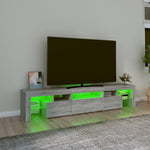Tv-Meubel Met Led-Verlichting 200X36,5X40 Cm Eiken