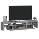 Tv-Meubel Met Led-Verlichting 200X36,5X40 Cm Eiken