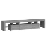 Tv-Meubel Met Led-Verlichting 200X36,5X40 Cm Eiken