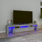 Tv-Meubel Met Led-Verlichting 200X36,5X40 Cm Eiken