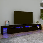 Tv-Meubel Met Led-Verlichting 260X36,5X40 Cm Eiken