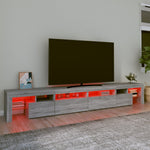 Tv-Meubel Met Led-Verlichting 260X36,5X40 Cm Eiken