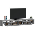Tv-Meubel Met Led-Verlichting 260X36,5X40 Cm Eiken