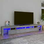 Tv-Meubel Met Led-Verlichting 260X36,5X40 Cm Eiken