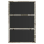 -Delige Loungeset Met Kussens Poly Rattan