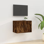 Tv-Wandmeubel 40X34,5X Kleurig Gerookt Eiken