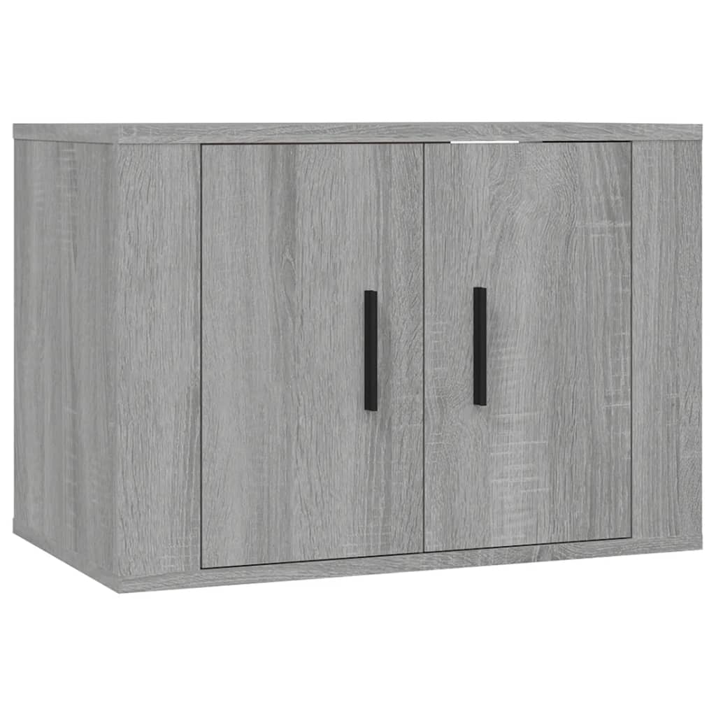 Tv-Wandmeubel 57X34,5X Eikenkleurig Grijs Sonoma