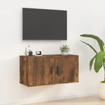 Tv-Wandmeubel 40X34,5X Kleurig Gerookt Eiken