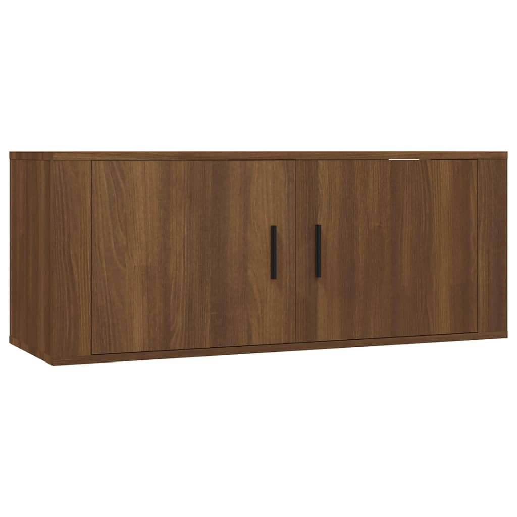 Tv-Wandmeubel 100X34,5X Bruin Eikenkleur Bruineiken